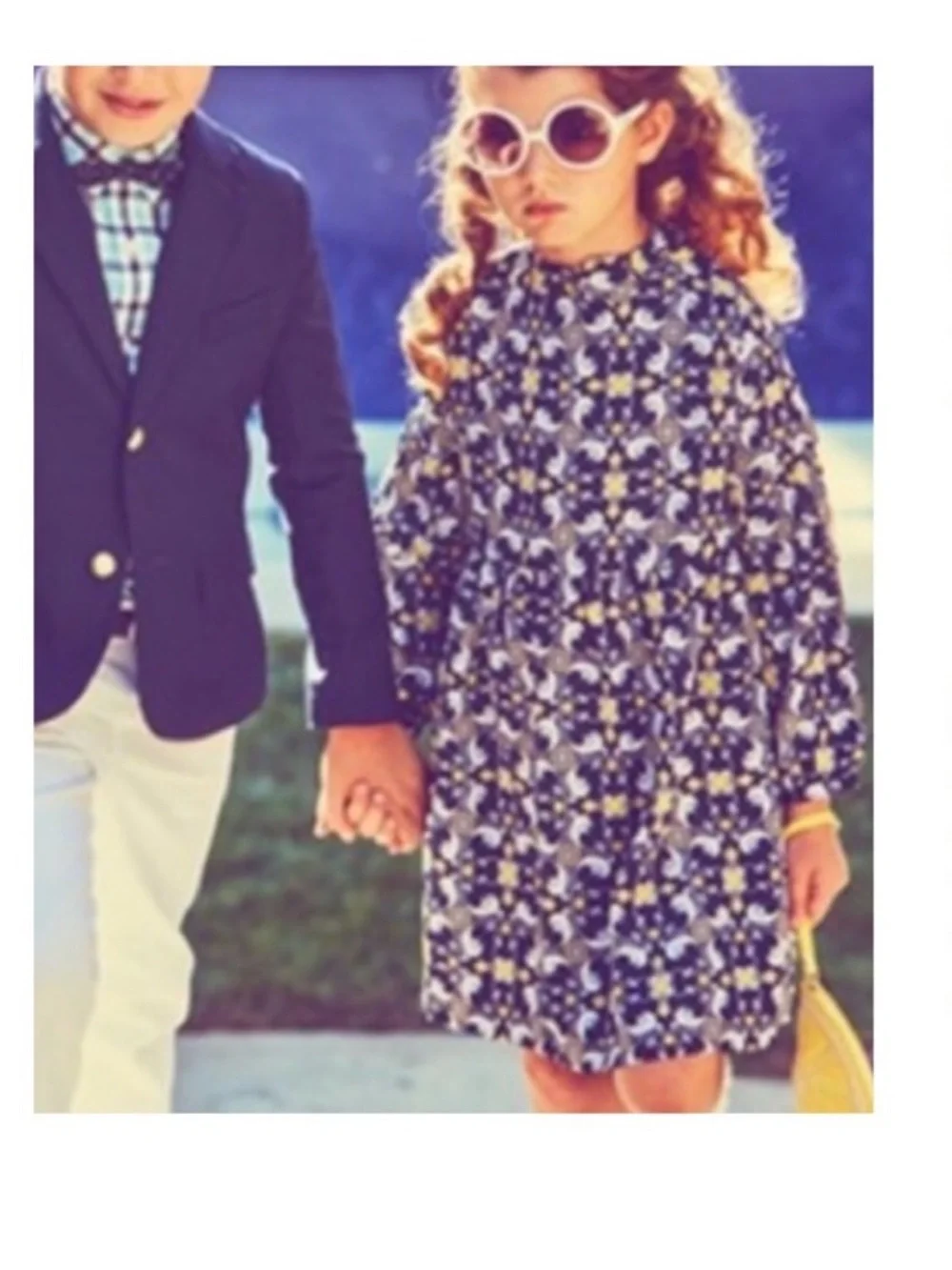 Janie and Jack Medallion Scarf Print Dress Resort Collection